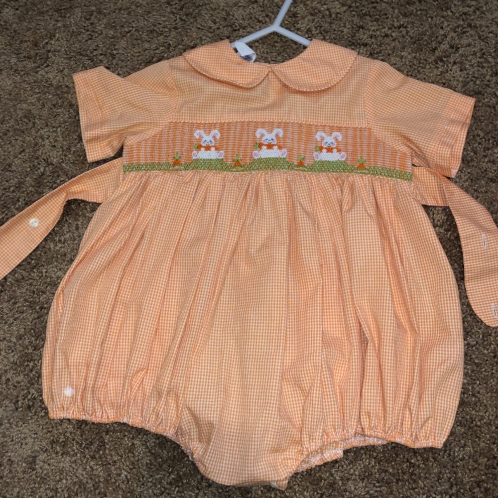Smocked Easter outfit. Size 2T.